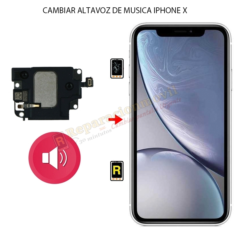 Cambiar Altavoz de Musica iPhone X Cambiar Altavoz de Musica iPhone X