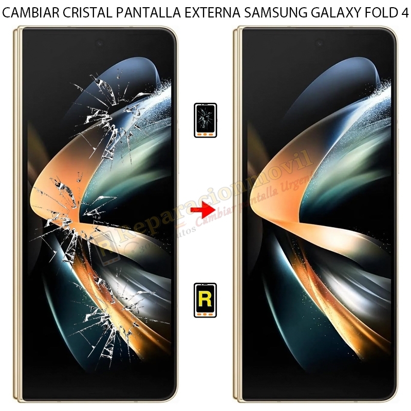 Cambiar Cristal de Pantalla Externa Samsung Galaxy Z Fold 4