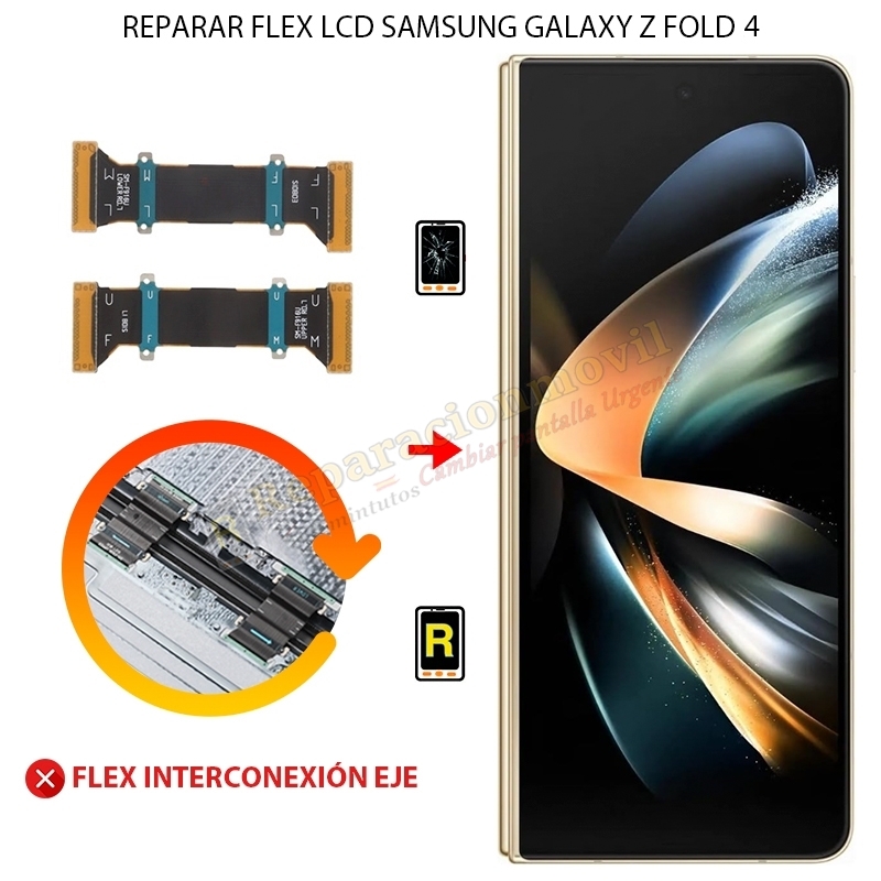 Cambiar Flex interconexión LCD Samsung Galaxy Z Fold 4