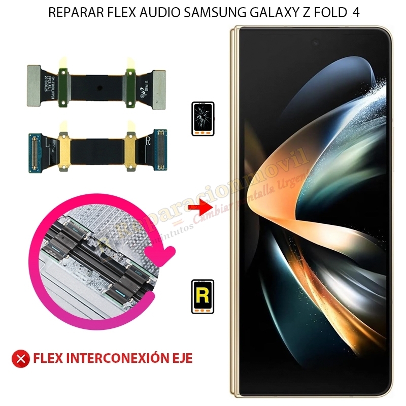 Cambiar Flex Audio Placa Base Samsung Galaxy Z Fold 4