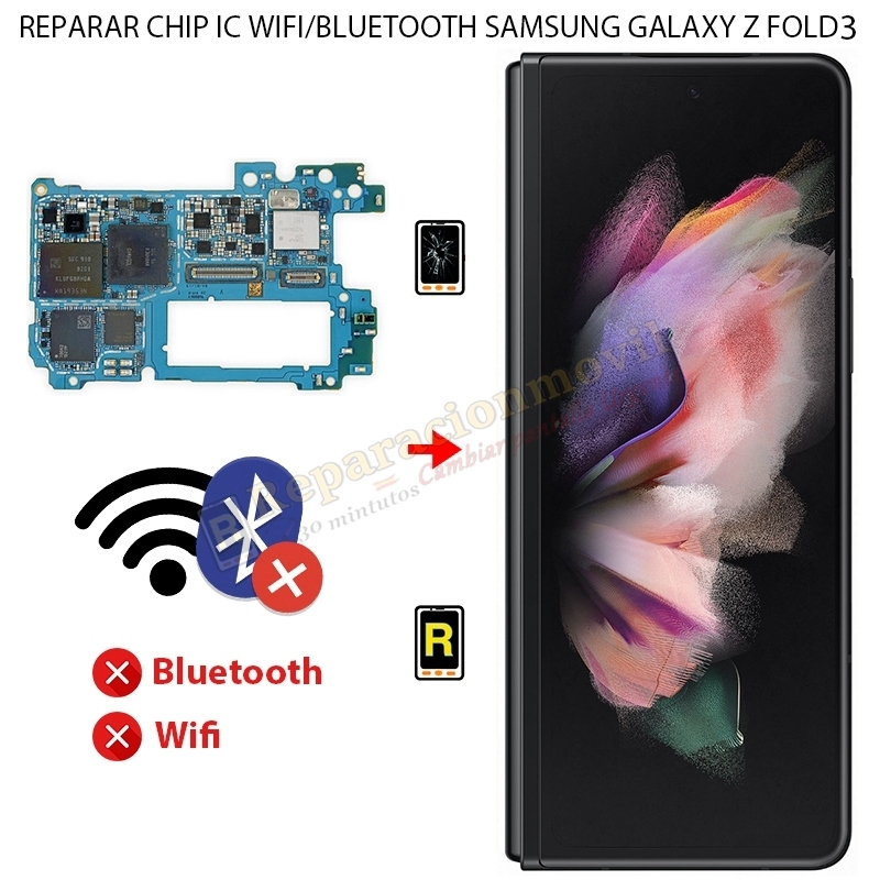 Reparar Chip IC Wifi Bluetooth Samsung Galaxy Z Fold 3