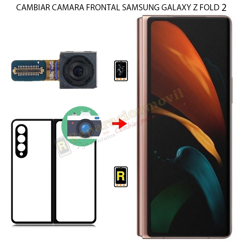 Cambiar Cámara Frontal Pantalla Externa Samsung Galaxy Z Fold 2