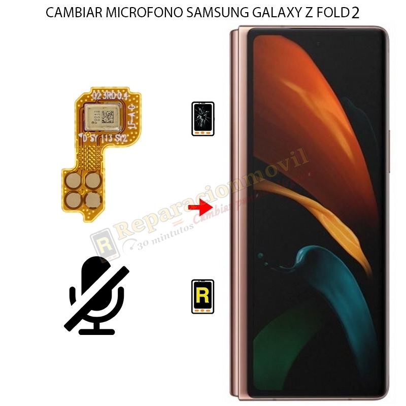 Cambiar Micrófono Samsung Galaxy Z Fold 2