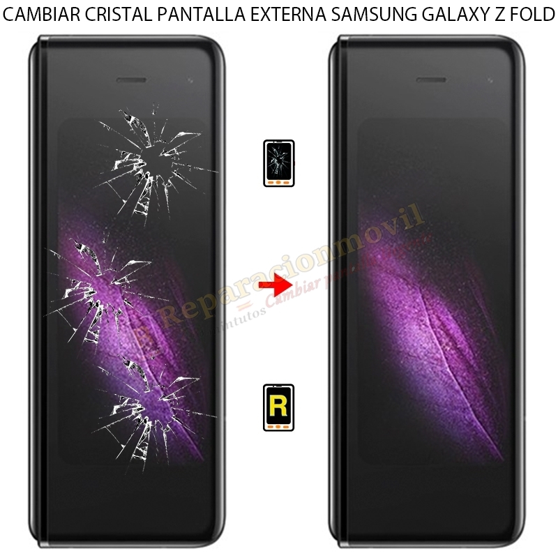 Cambiar Cristal de Pantalla Externa Samsung Galaxy Z Fold 5G