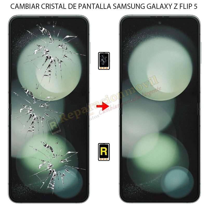 Cambiar Cristal de Pantalla Samsung Galaxy Z Flip 5 5G