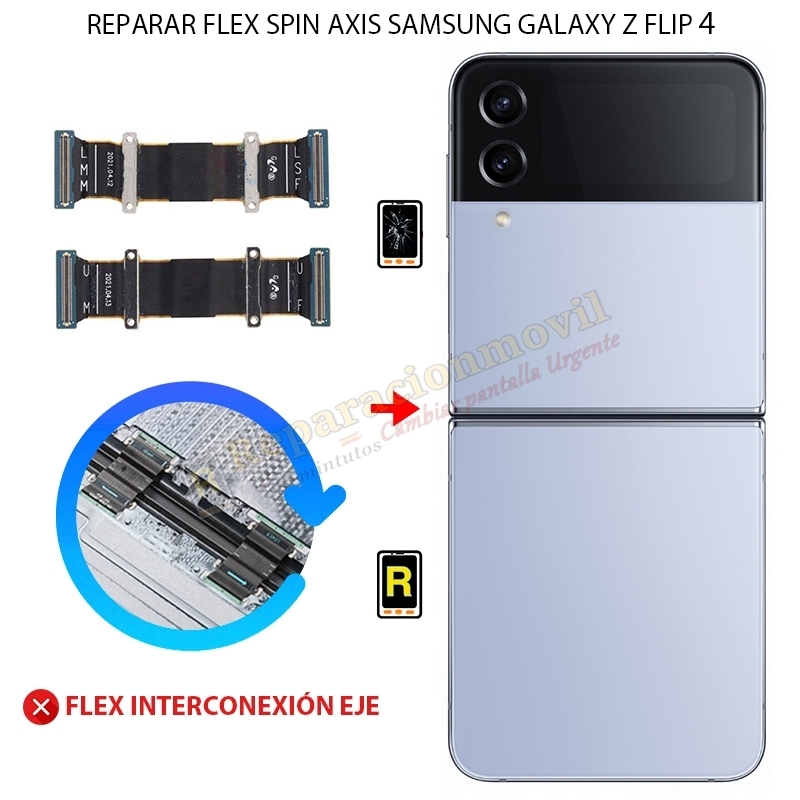 Cambiar Flex Spin Axis Samsung Galaxy Z Flip 4