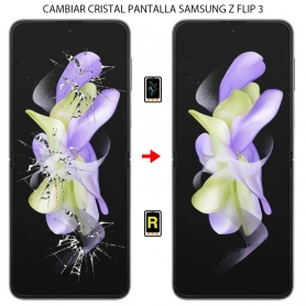 Cambiar Pantalla Samsung Galaxy Z Flip 3 5G Sin Marco
