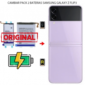 Cambiar Pack 2 Baterías Samsung Galaxy Z Flip 3