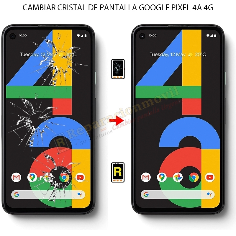 Cambiar Cristal de Pantalla Google Pixel 4A 4G