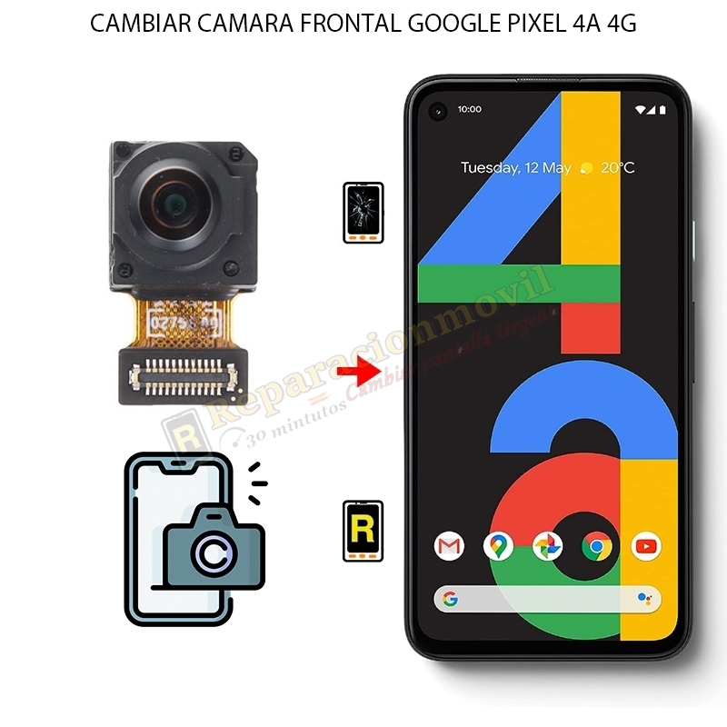 Cambiar Cámara Frontal Google Pixel 4A 4G