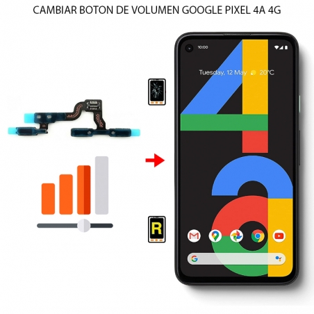 Cambiar Botón de Volumen Google Pixel 4A 4G