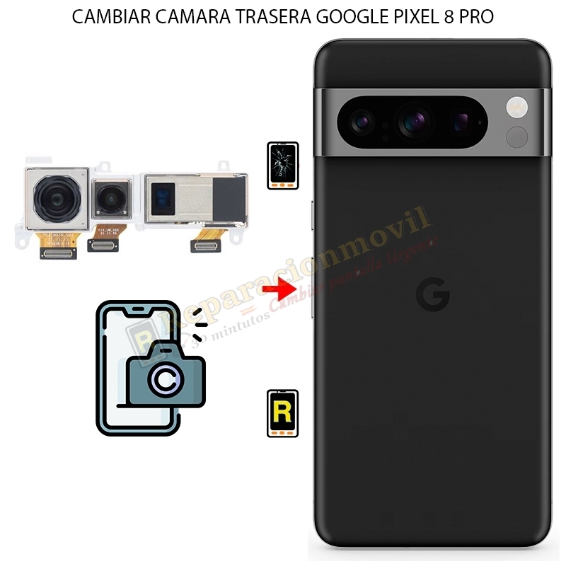 Cambiar Cámara Trasera Google Pixel 8 Pro