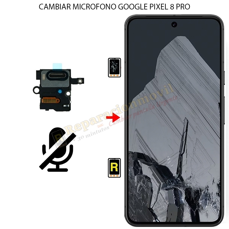 Cambiar Micrófono Google Pixel 8 Pro