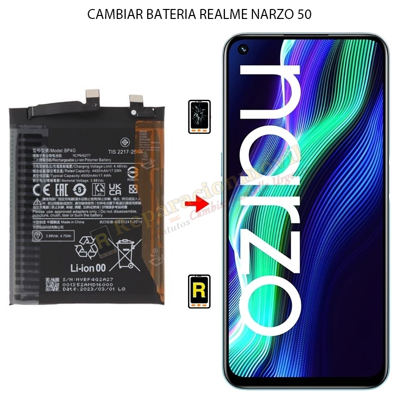 Cambiar Batería Realme Narzo 50