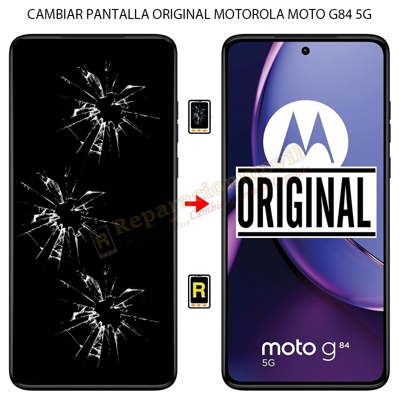 Cambiar Pantalla Motorola Moto G84 5G Original
