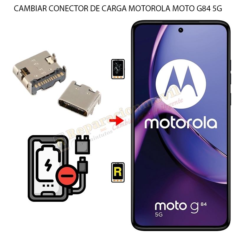 Cambiar Conector de Carga Motorola Moto G84 5G