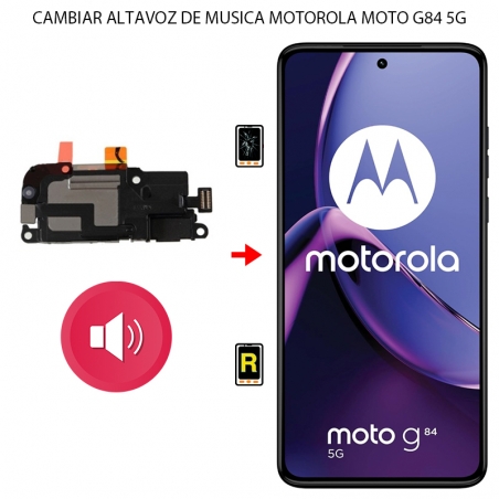 Cambiar Altavoz de Música Motorola Moto G84 5G
