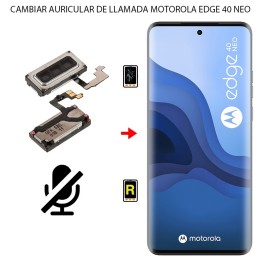 Cambiar Auricular de Llamada Motorola Edge 40 Neo