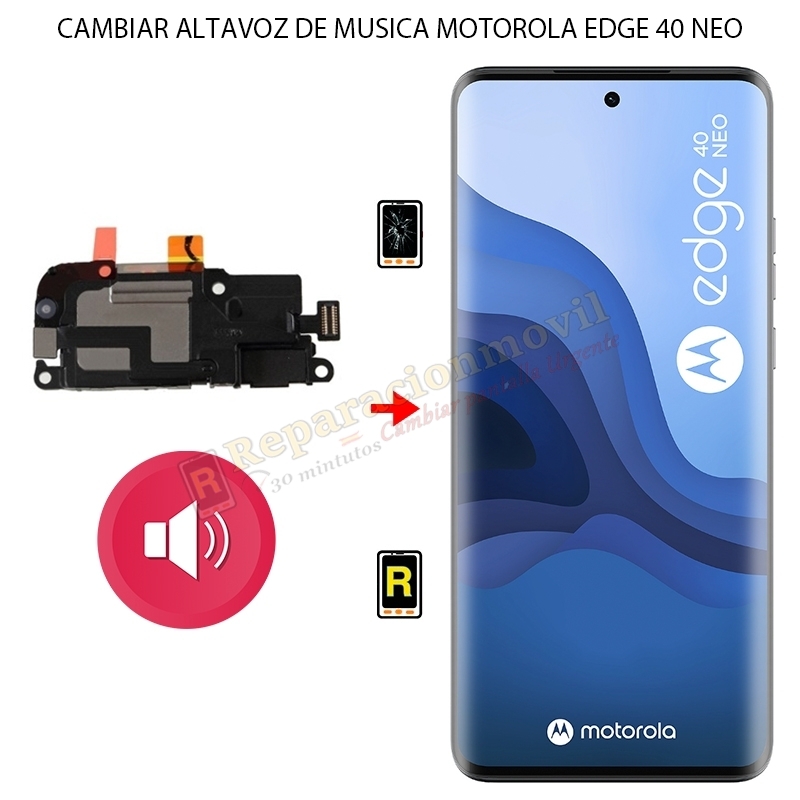 Cambiar Altavoz de Música Motorola Edge 40 Neo