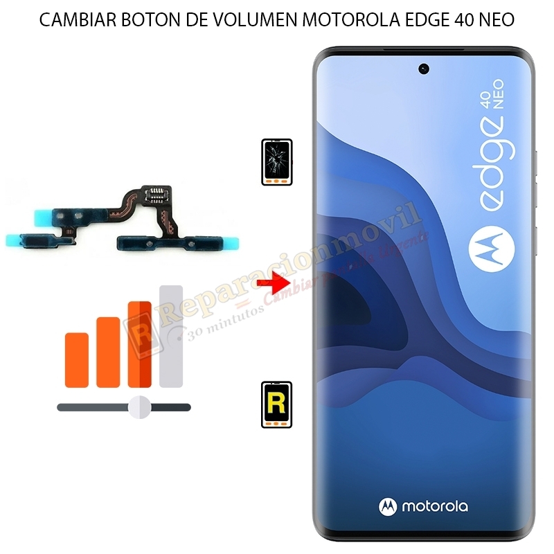 Cambiar Botón de Volumen Motorola Edge 40 Neo