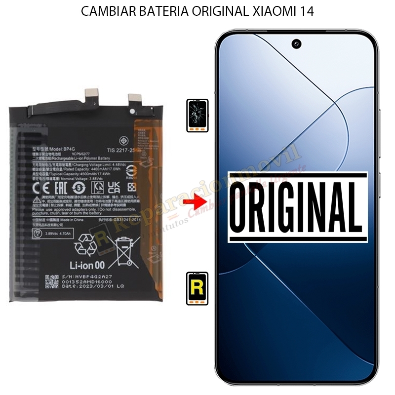 Cambiar Batería Xiaomi 14 Original