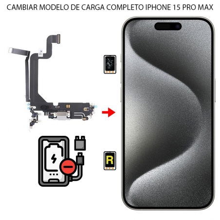 Cambiar Módulo de Carga iPhone 15 Pro Max