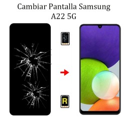 Cambiar Pantalla Samsung Galaxy A22 5G Original Con Marco