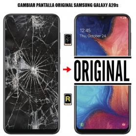Cambiar Pantalla Samsung Galaxy A20S Original Con Marco