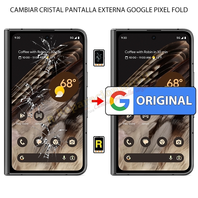 Cambiar Cristal de Pantalla Externa Google Pixel Fold