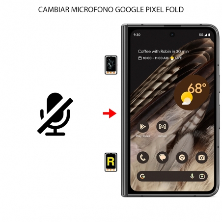 Cambiar Micrófono Google Pixel Fold