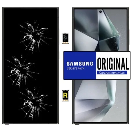 Cambiar Pantalla Samsung Galaxy S24 Ultra Original Con Marco