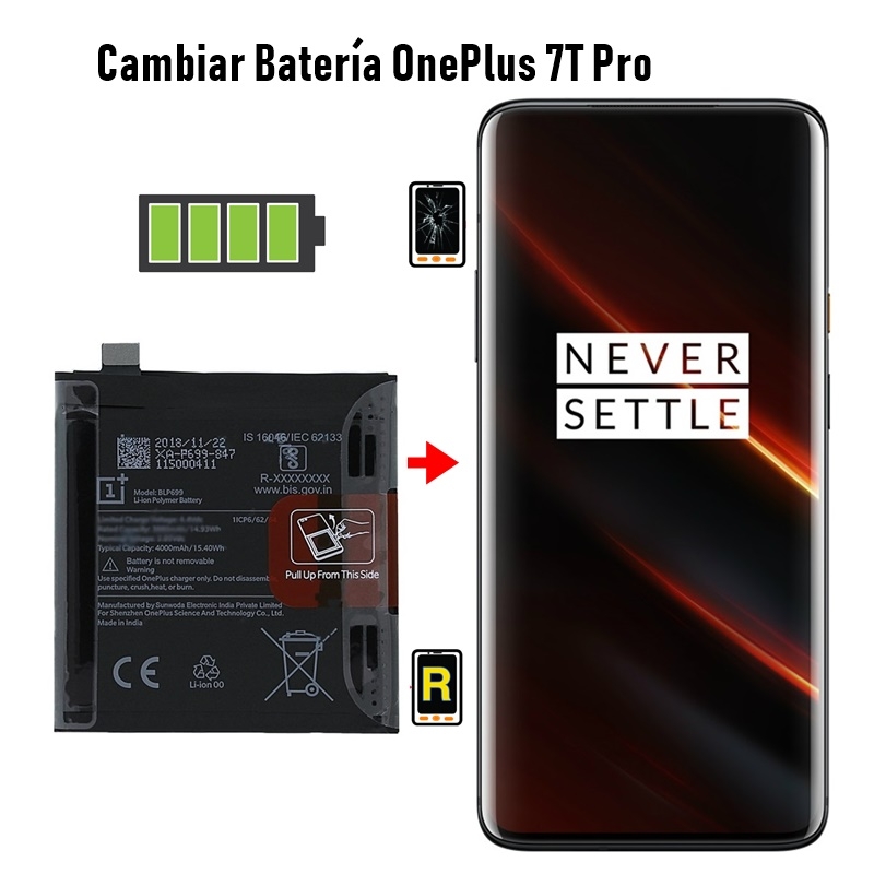 Cambiar Batería OnePlus 7 Pro
