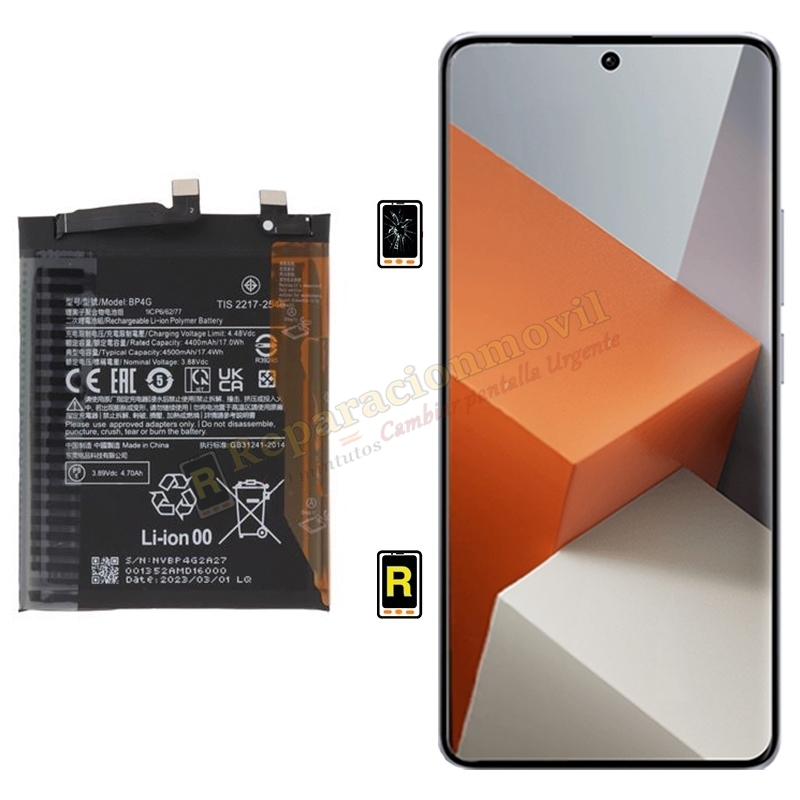 Cambiar Batería Xiaomi Redmi Note 13 Pro Plus 5G