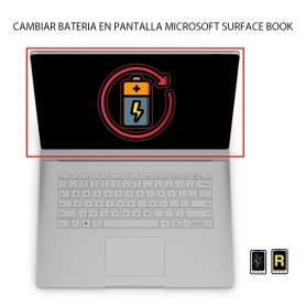 Cambiar Batería Microsoft Surface Book 1 Pantalla