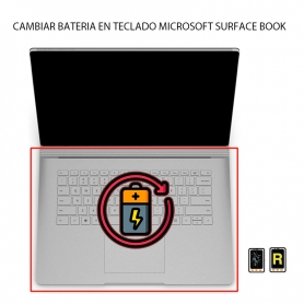Cambiar Batería Microsoft Surface Book 1 Teclado