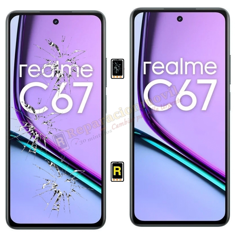 Cambiar Cristal de Pantalla Realme C67