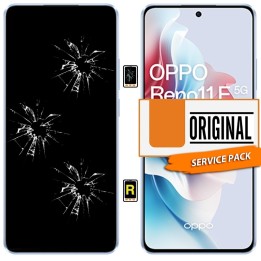 Cambiar Pantalla Oppo Reno 11F 5G Original con marco