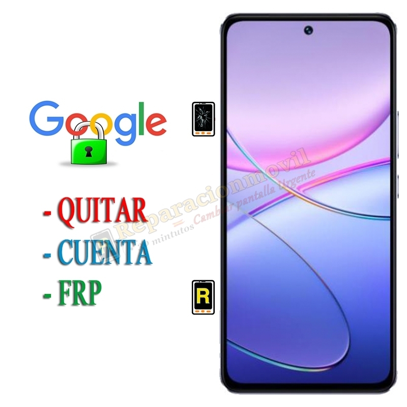 Eliminar Contraseña y Cuenta Google Realme Note 50