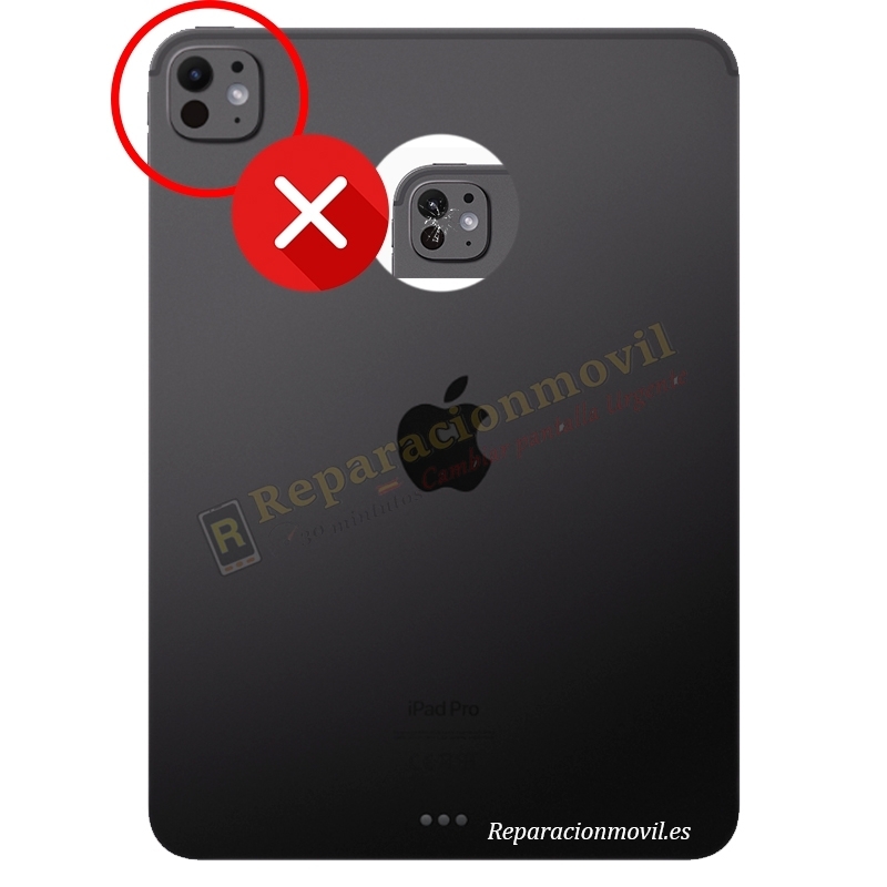 Cambiar Cristal Cámara Trasera Apple iPad Pro 13 2024