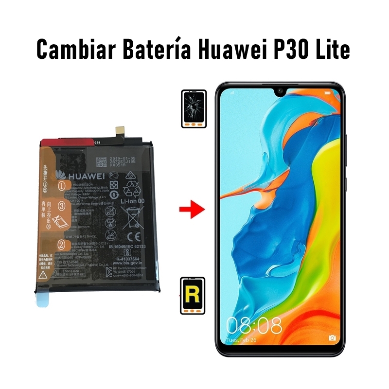 Cambiar Batería Huawei P30 Lite HB356687ECW