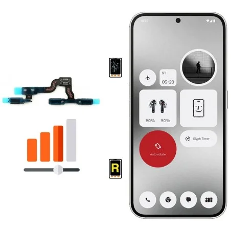 Cambiar Botón de Volumen Nothing Phone 2A | Garantía y Servicio Rápido en Madrid