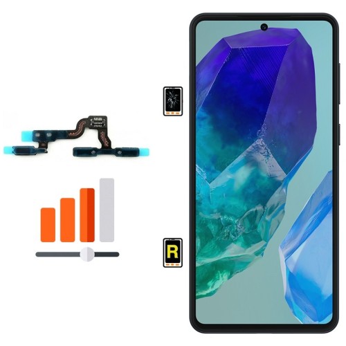 Cambiar Botón de Volumen Samsung Galaxy M55 5G | Garantía y Servicio Rápido en Madrid