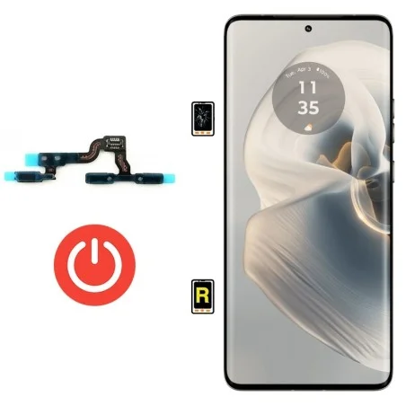 Cambiar Botón de Encendido Motorola Edge 50 Ultra | Servicio rápido, garantía y presupuesto gratuito.
