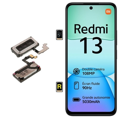 Cambiar Auricular de Llamada Xiaomi Redmi 13 5G | Garantía y stock Disponible