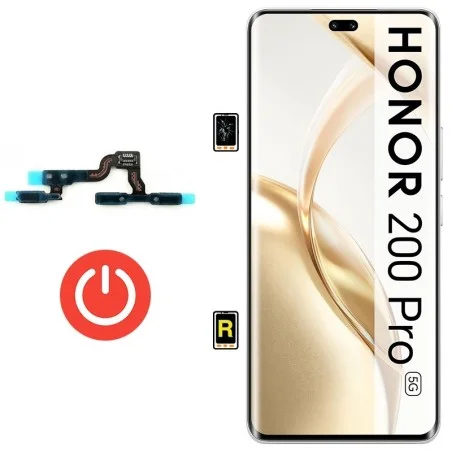 Cambiar Botón de Encendido Honor 200 Pro | Servicio rápido, garantía y presupuesto gratuito.