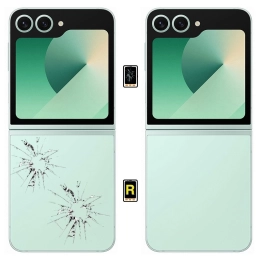 Cambiar Tapa Trasera Sin Pantalla Samsung Galaxy Z Flip 6 | Garantía y stock Disponible