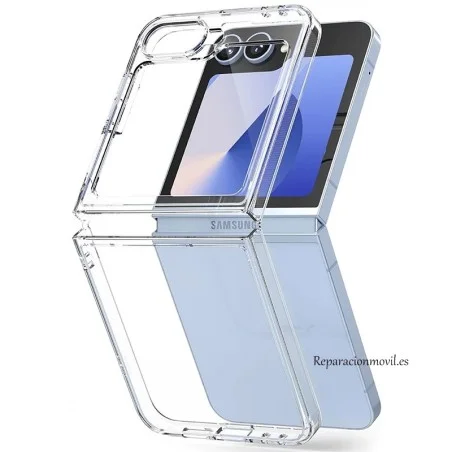 Funda Antigolpe Transparente Samsung Galaxy Z Flip 6 | Servicio rápido, garantía y presupuesto gratuito.