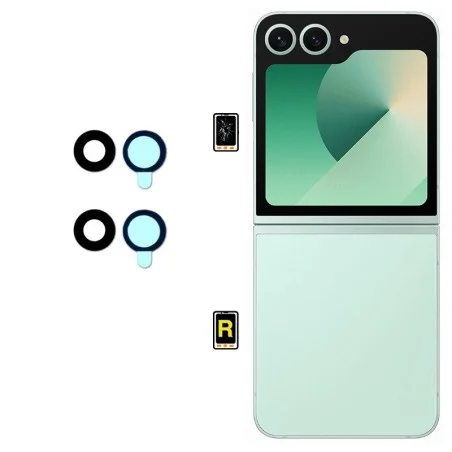 Cambiar Cristal Cámara Trasera Samsung Galaxy Z Flip 6 | Servicio rápido, garantía y presupuesto gratuito.