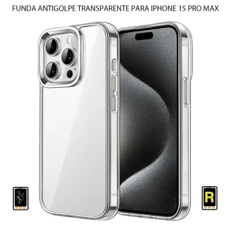 Funda Antigolpe Transparente iPhone 15 Pro Max | Servicio rápido, garantía y presupuesto gratuito.
