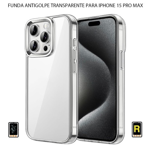 Funda Antigolpe Transparente iPhone 15 Pro Max | Servicio rápido, garantía y presupuesto gratuito.